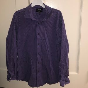 APT. 9, purple checkered button up minimally used